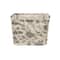 Household Essentials Storage Bin with Wood Handles (Medium, Floral)